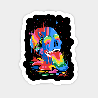 Trippy Skull Sticker